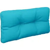 vidaXL Coussin de palette turquoise 70x40x12 cm tissu