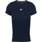 Tommy Hilfiger T-shirt à Manches Courtes Badge Rib