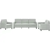 vidaXL Ensemble de canapés 3 pièces gris clair velours
