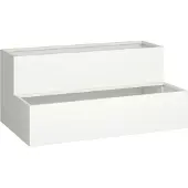 vidaXL Cache-pot de jardin Blanc 100 x 60 x 45 cm Acier