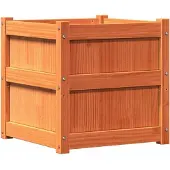vidaXL Jardinières 2 pcs cire marron bois de pin massif