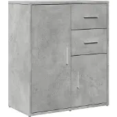 DKD Home Decor Buffet gris béton 60x31x70 cm bois composite