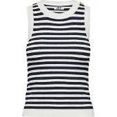 JDY Tops en tricot 'JDYAYA' bleu marine / blanc