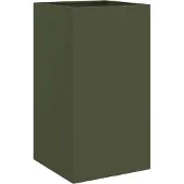 vidaXL Jardinière vert olive 42x38x75 cm acier
