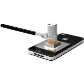 Renkforce Plaque d'adaptation antivol universelle en acier pour smartphones, tablettes, ordinateurs portables, Macbook, iMac, All-in-One, ode (RL106)