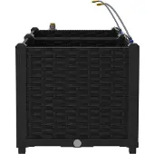 vidaXL Pots de jardin Noir 80 x 40 x 37.5 cm Acier