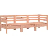 vidaXL Canapé de jardin 3 places en bois massif de douglas