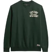 Superdry Sweat-shirt 'VINTAGE ATHLETIC' vert foncé / blanc