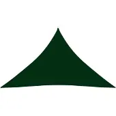 vidaXL Voile parasol tissu oxford triangulaire 5x5x6 m vert foncé