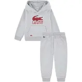 Lacoste Kids French Terry Long Sleeve Set Gris 6 Years Garçon