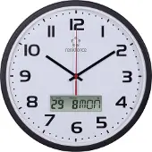 Renkforce Funk Wanduhr HD-WRCL135 32 cm x 4.5 cm Schwarz (HD-WRCL135)