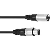 Omnitronic Câble XLR 5 pôles 3m sw (3 m, Câbles XLR)