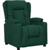 vidaXL Fauteuil relax vert foncé Tissu
