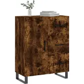 vidaXL Sideboard chêne fumé 69,5x34x90 cm bois composite
