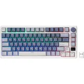 Royal Kludge Rkm75 Rgb Wireless Mechanical Keyboard, Silver Switch (Blue)