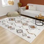 FRAAI Tapis berbère - Blend Aztec Terracotta | 80x150 cm | Rectangulaire | Pile haute