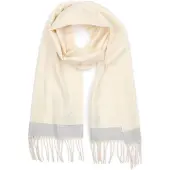 Suitable Echarpe Softfeel Ecru Blanc cassé Gris