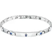 Maserati Sapphire Br Ip 18+3.5cm Ring Argenté Homme