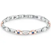 Maserati Sapphire Lg 18 3.5 Cm Bracelet Argenté Homme