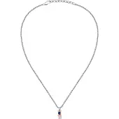Maserati Sapphire Lg. Gem. 45 5 Necklace Argenté Femme
