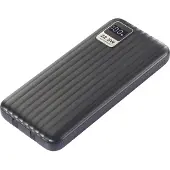 Voltcraft VC-WT-K512 Powerbank 10000 mAh Fast Charge LiPo Noir Indicateur de statut (10000 mAh, 37 Wh), Chargeur de secours, Noir