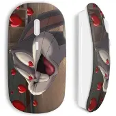 MANIACASE Souris Sans Fil Bugs Bunny Love Coeurs
