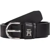 Tommy Hilfiger Ceinture 'Essential Effortless' noir / argent