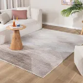 FRAAI Tapis moderne - Field Taupe | 80x150 cm | Rectangulaire | Pile courte