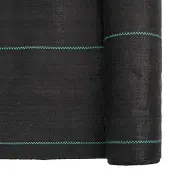 vidaXL Membrane anti-mauvaises herbes noire 1,5 x 100 m PP