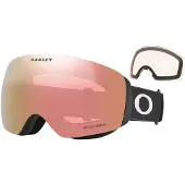 Oakley Flight Deck M Ski Goggles Noir Rose Gold/CAT3+Prizm Clear/CAT0 Homme