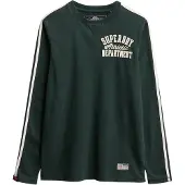 Superdry T-Shirt 'ATHLETIC' sapin / blanc