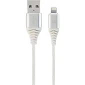 Gembird CC-USB2B-AMLM-2M-BW2 Câble Lightning Argent (2 m, USB 2.0)