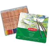 Derwent Crayon De Couleur Aquarelle Métallique 24 Unités
