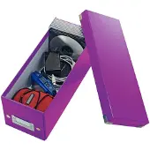 Leitz Boîte de rangement Click + Store , en carton, type CD, violet