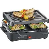 Severin Mini appareil à raclette avec gril RG2370 600 W Noir