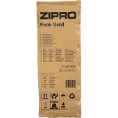 Zipro Vélo d'appartement Ergometer Rook Gold – Vélo de fitness Bluetooth compatible avec Kinomap iConsole+ Résistance électrique (watts/HRC) Robuste et USB