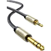 UGREEN AV127 10628 audio TRS mini jack 3.5mm / jack 6.35mm câble de 2m - gris