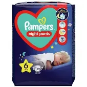 Pampers Couches de nuit Stop&Protect, No.6, 15+ kg, 19 pcs,