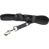 JULIUS K-9 Laisse en caoutchouc avec boucle Noir - Gris Taille 2 (Chien, Promenade, Sport canin, Travail)