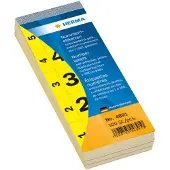 Herma bloc de numérotation, autocollant, 28 x 56 mm, jaune
