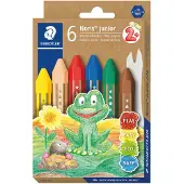 Staedtler 6x , Écriture + dessin, Crayons de cire 'Noris junior (6x)