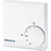 Eberle Thermostat d'ambiance pour montage apparent, Thermostat, Blanc