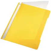 Leitz Chemise à lamelles 4191 , format A4, PVC, 25 p., jaune