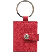 Deknudt Unisexe, Porte-clés, Porte-clés 3,5x4,5x4,5 simili cuir S59NS4, Rouge
