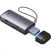 Baseus Lite Series Sd/Tf Memory Card Reader, Usb (Grey)