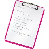 Leitz Porte-bloc WOW 3971 , format A4, polystyrène, avec anneau d'accroche, rose