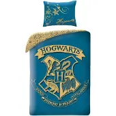 MCU Harry Potter Hogwarts Sengetøj 2i1 Design 3 - 100 Procent Bomuld (140 x 200 cm, 70 x 90 cm)