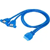 Akyga Adaptateur goldpin ATX vers 2xUSB 3.0 AK-CA-62