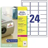Avery Étiquettes avec colle forte pour imprimante laser, 63,5 x 33,9 mm,