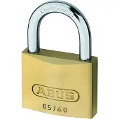 ABUS Cadenas à clé - laiton - anse cémentée - entrouvrant - 65/30 KA 301